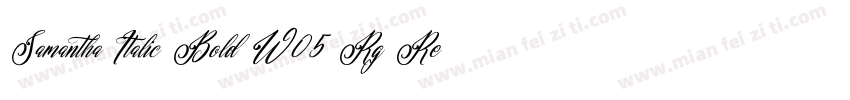 Samantha Italic Bold W05 Rg Regular字体转换